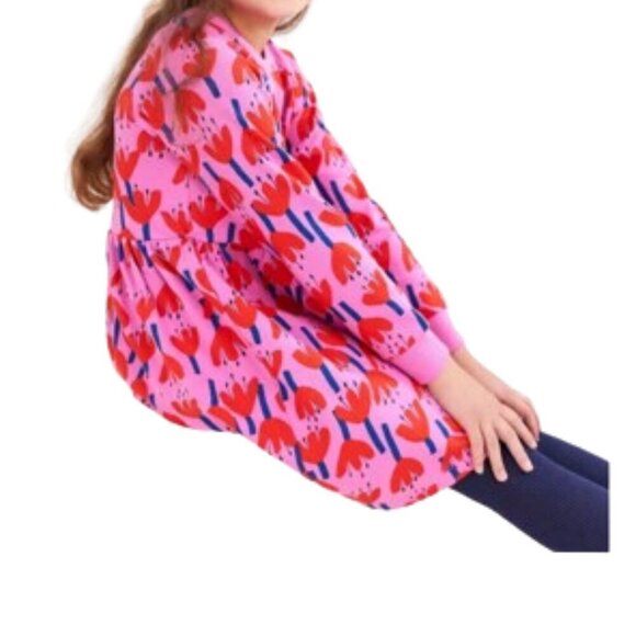 Hanna Andersson French Terry Sunset Tulip Print Knit Spring Dress 130cm 8 - Picture 7 of 7